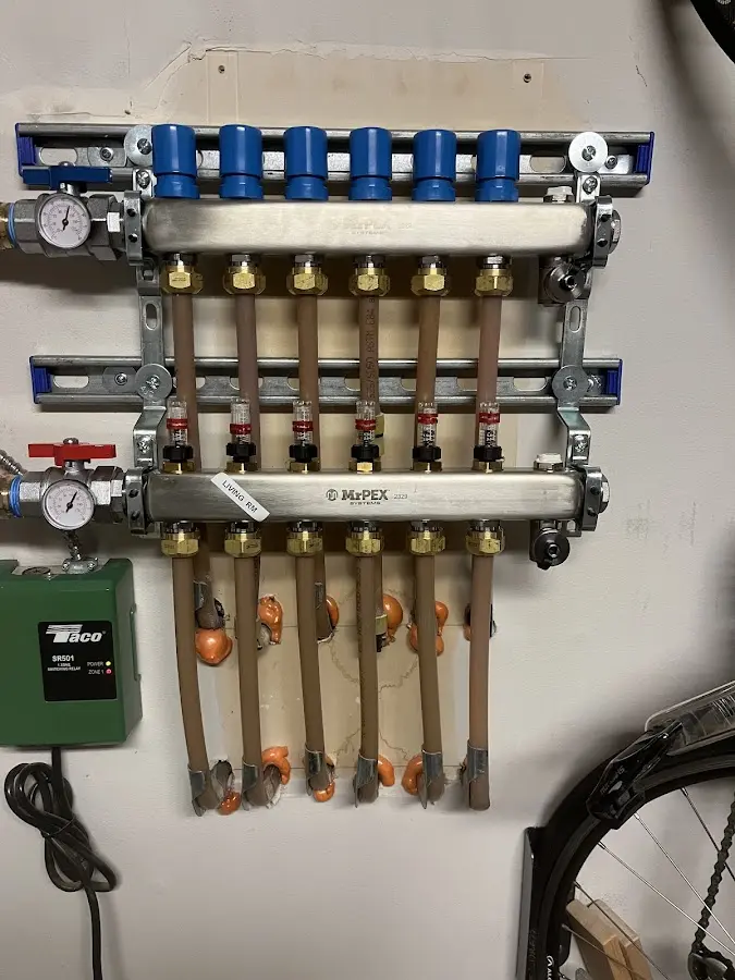 Plumber performing Gas Line Installation at a residential property in Helena Valley Southeast